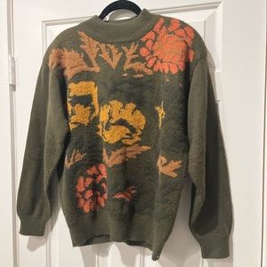 Vintage 90s cottagecore fall sweater